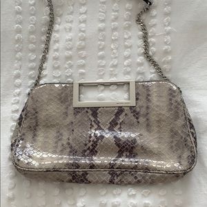 Michael Kors snakeskin clutch